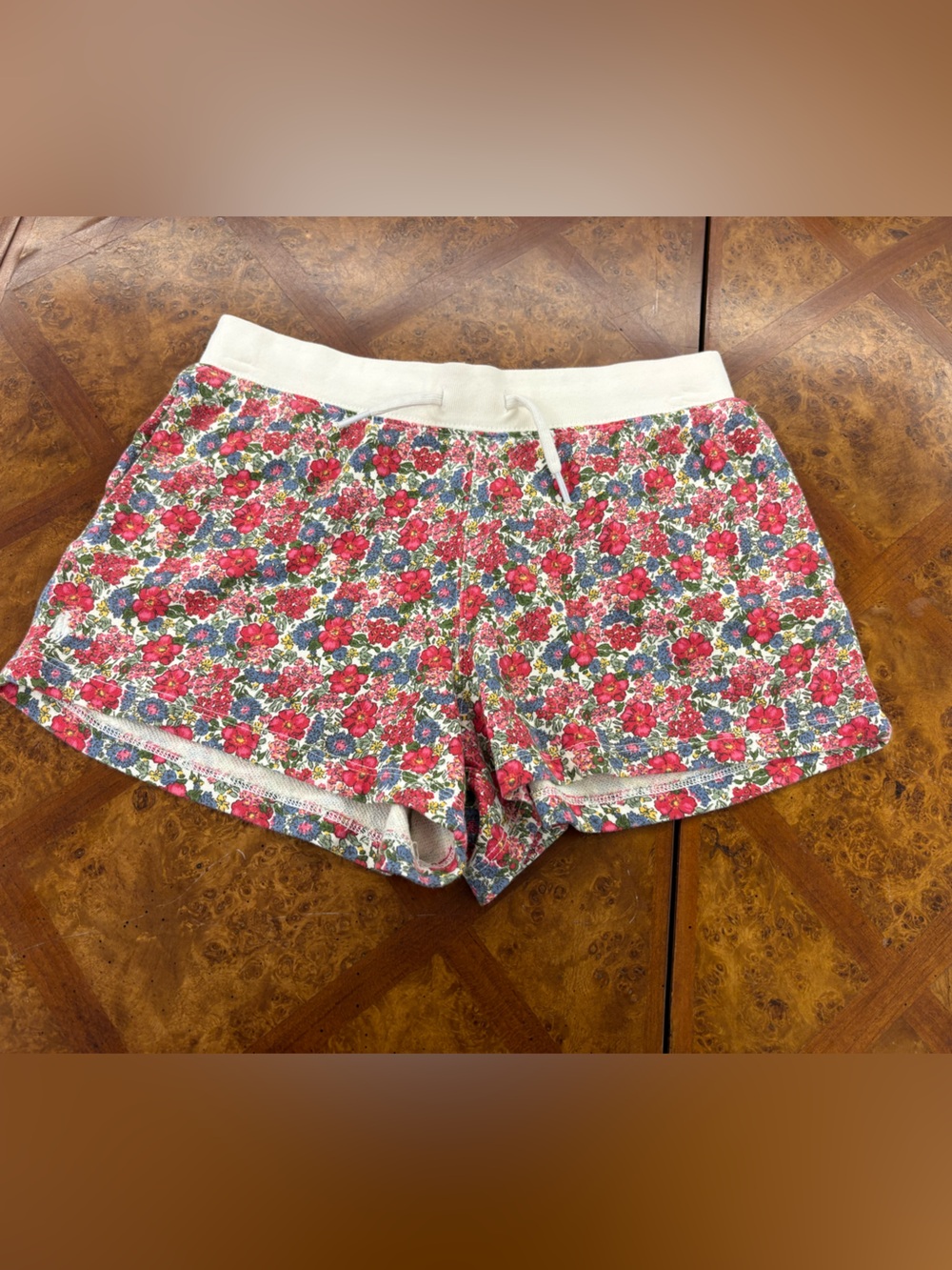 Polo by Ralph Lauren Floral Pink and Blue Drawstring Shorts